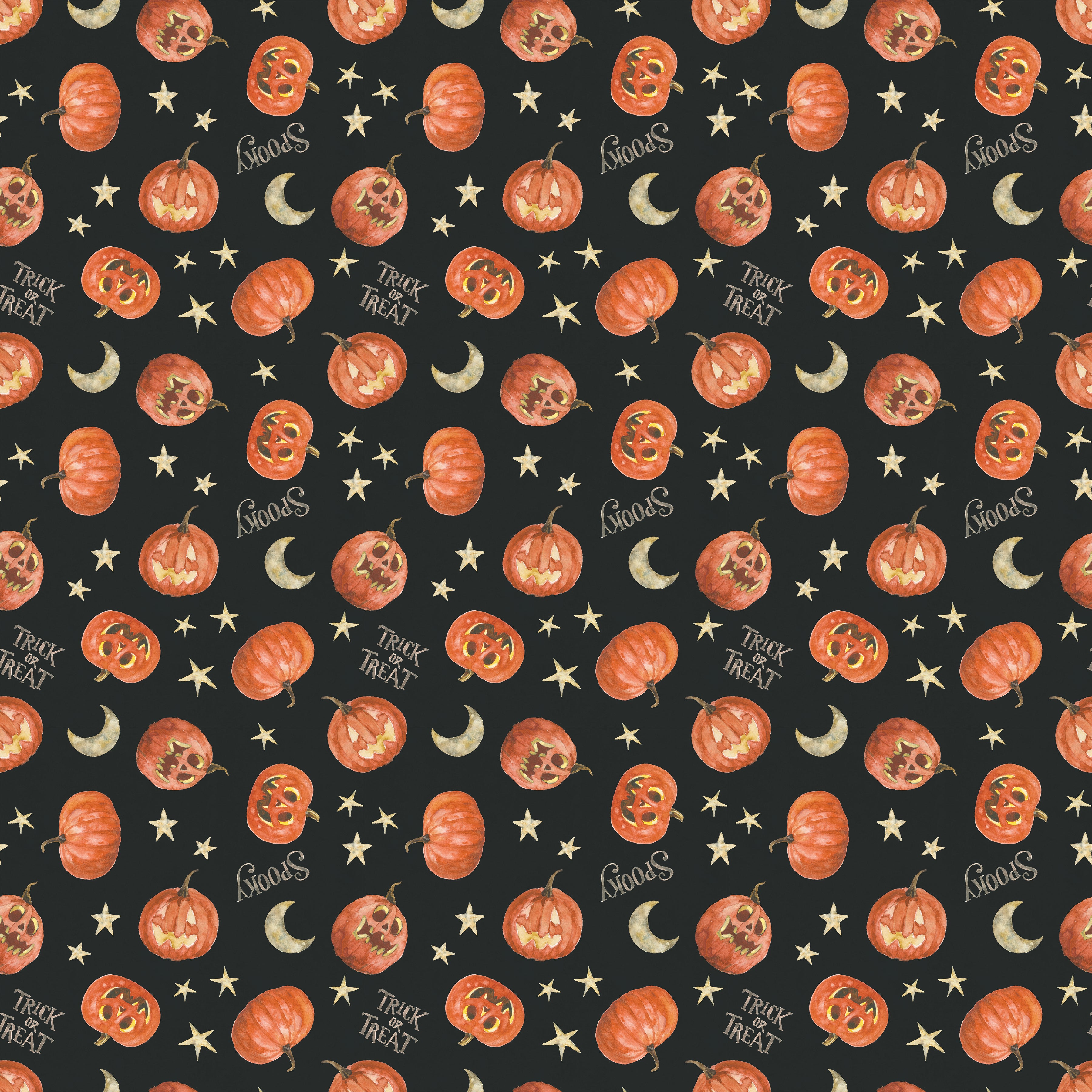 Trick or Treat | Pumpkin Black by Lisa Audit for Riley Blake Designs | C15964-BLACK