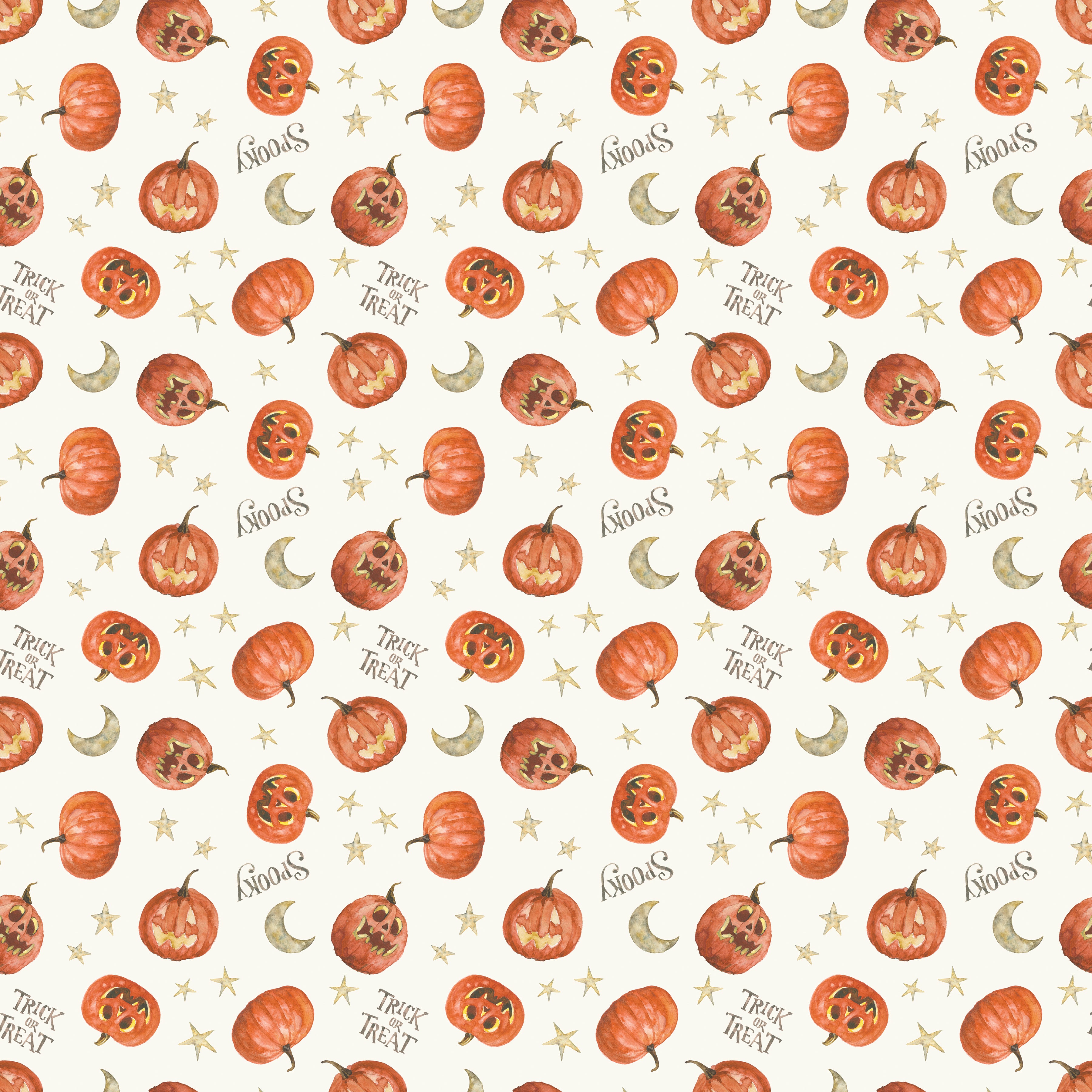 Trick or Treat | Pumpkin Cream by Lisa Audit for Riley Blake Designs | C15964-CREAM