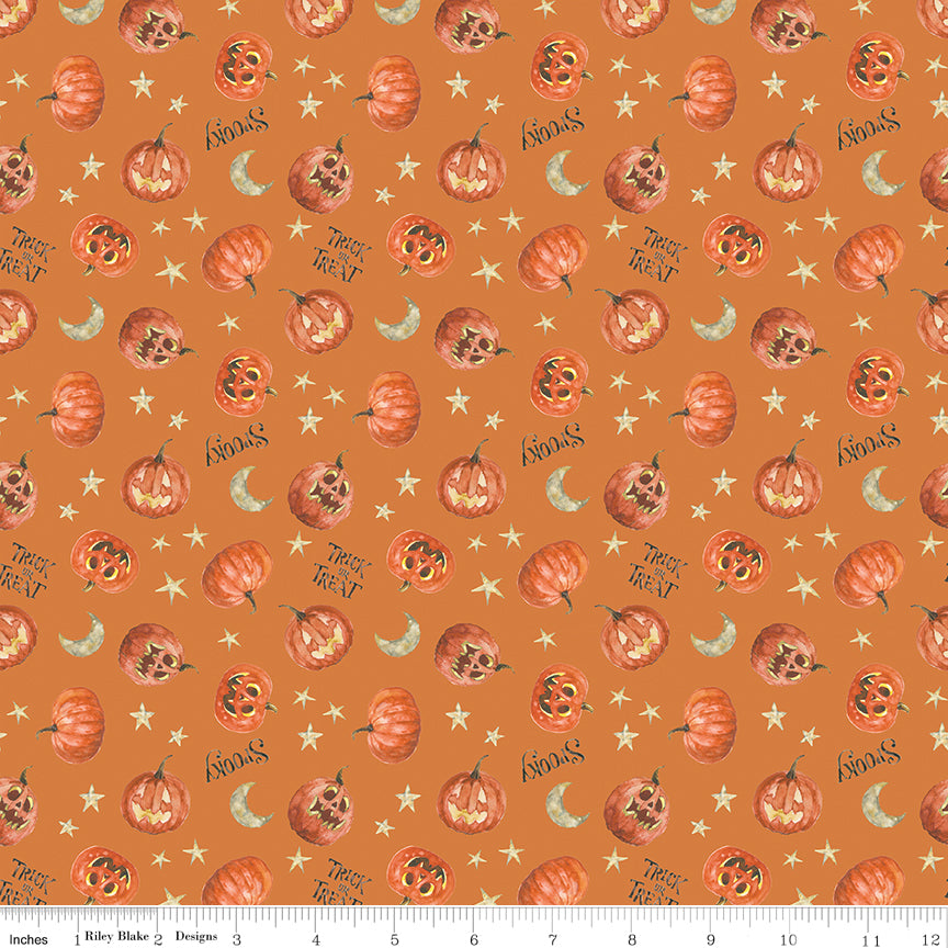 Trick or Treat | Pumpkin Orange by Lisa Audit for Riley Blake Designs | C15964-ORANGE