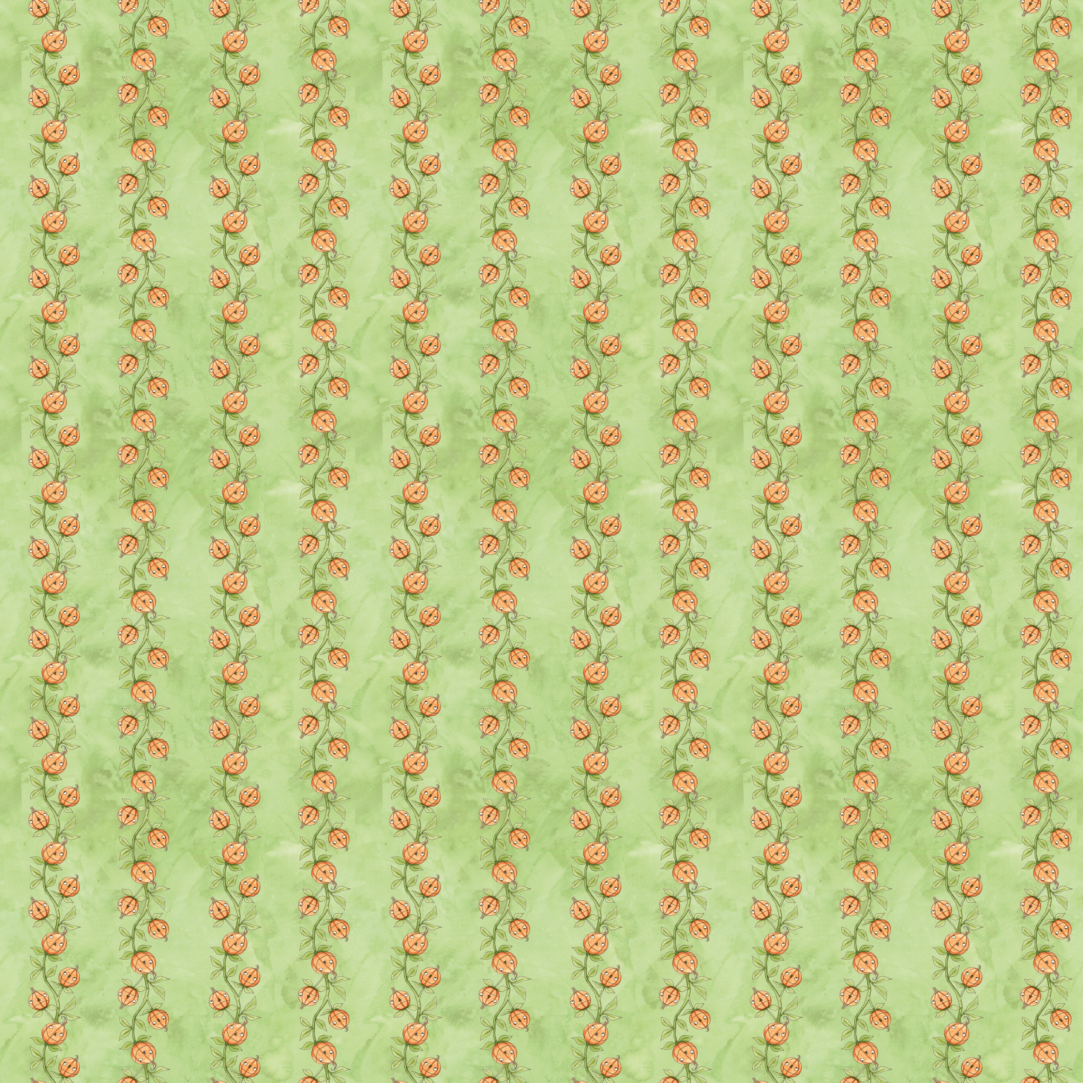 Ghoul Friends | Pumpkin Vine Green by Teresa Kogut for Riley Blake | C16053-GREEN