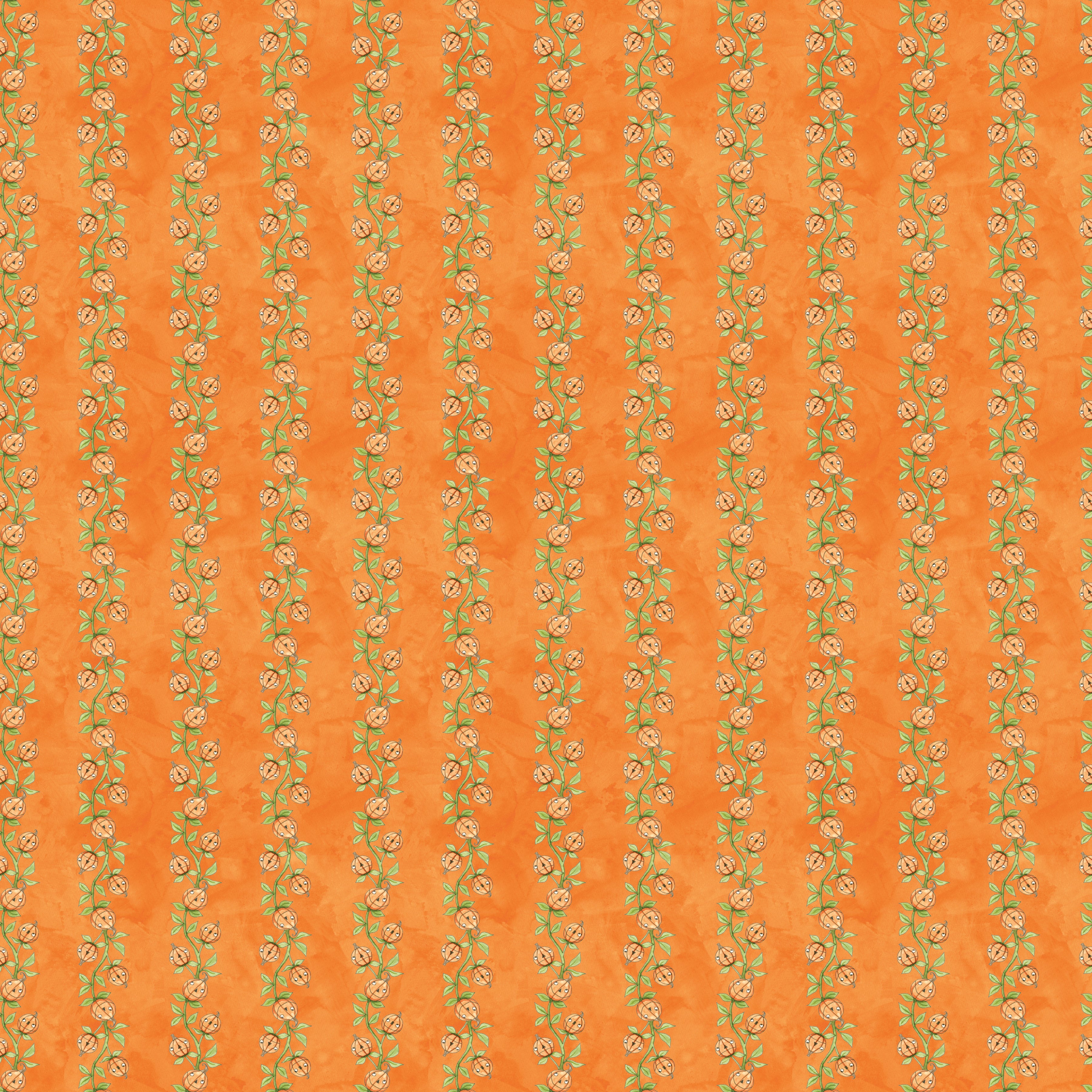 Ghoul Friends | Pumpkin Vine Orange by Teresa Kogut for Riley Blake | C16053-ORANGE