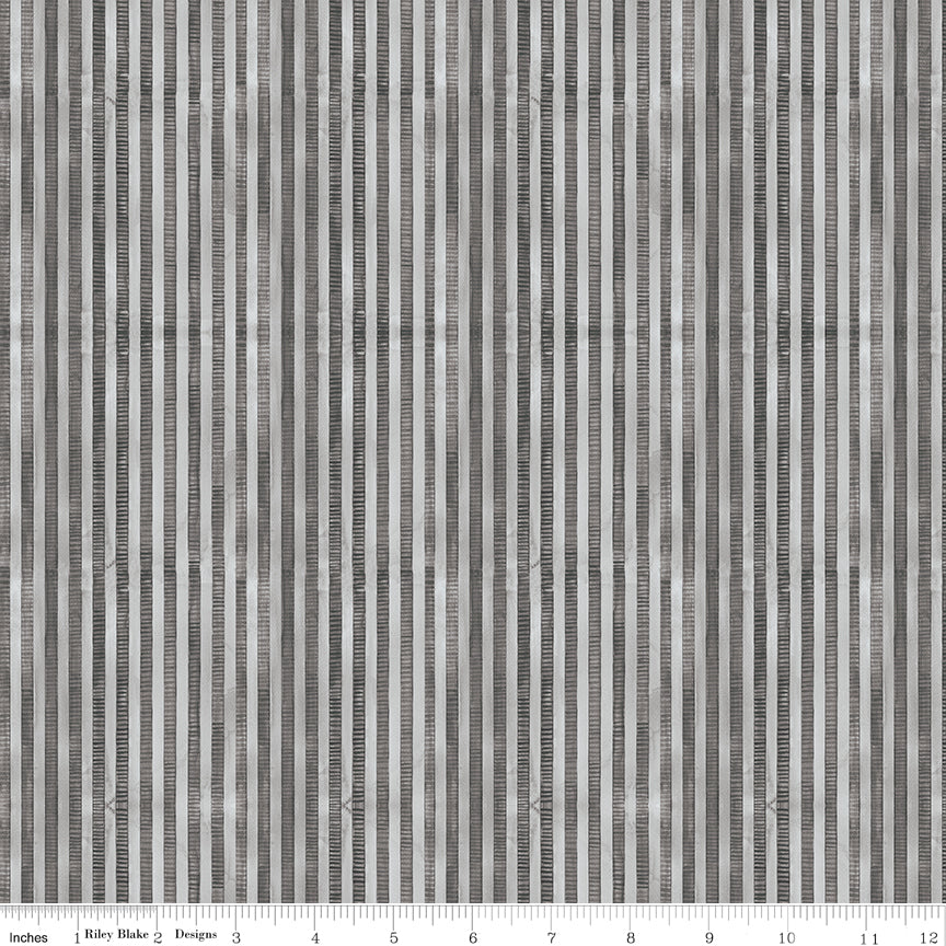 Ghoul Friends | Stripes Black by Teresa Kogut for Riley Blake | C16056-BLACK