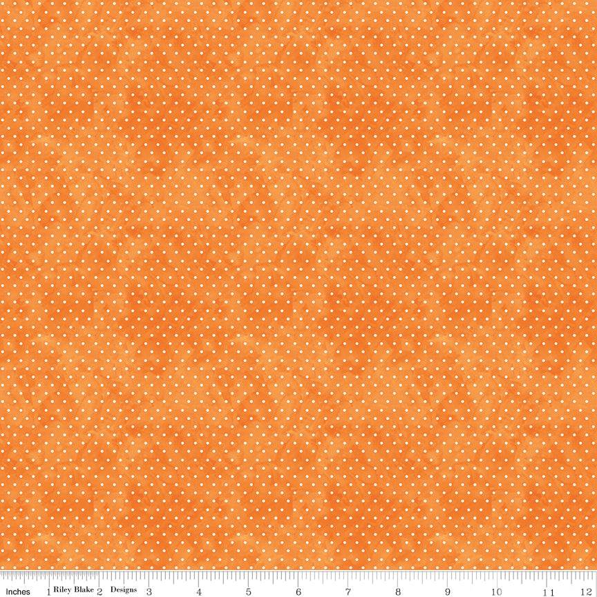 Ghoul Friends | Dots Orange by Teresa Kogut for Riley Blake | C16057-ORANGE
