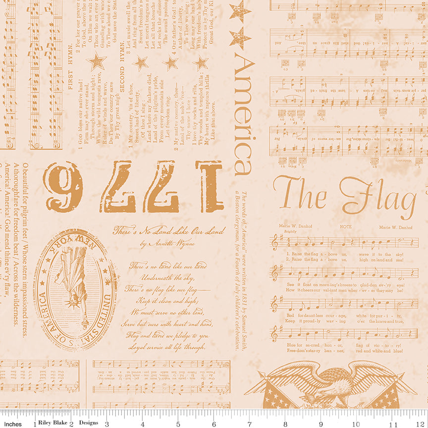 Americana | Liberty Cider - Background by Lori Holt for Riley Blake | C16080-CIDER