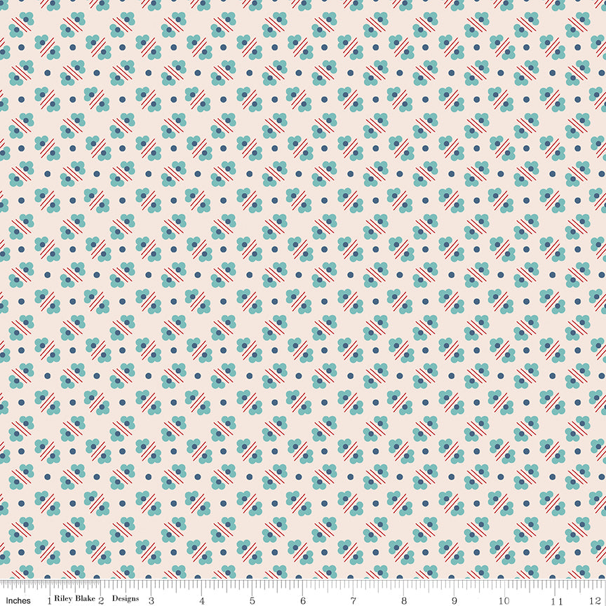 Americana | Harriet Latte - Background by Lori Holt for Riley Blake | C16091-LATTE