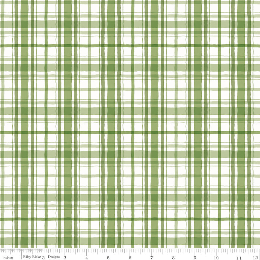 Santa's Tree Farm | Plaid Green by Lisa Audit for Riley Blake Designs | C16453-GREEN