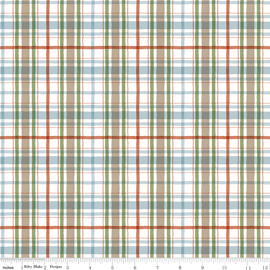 Santa's Tree Farm | Plaid Snowy by Lisa Audit for Riley Blake Designs | C16453-SNOWY