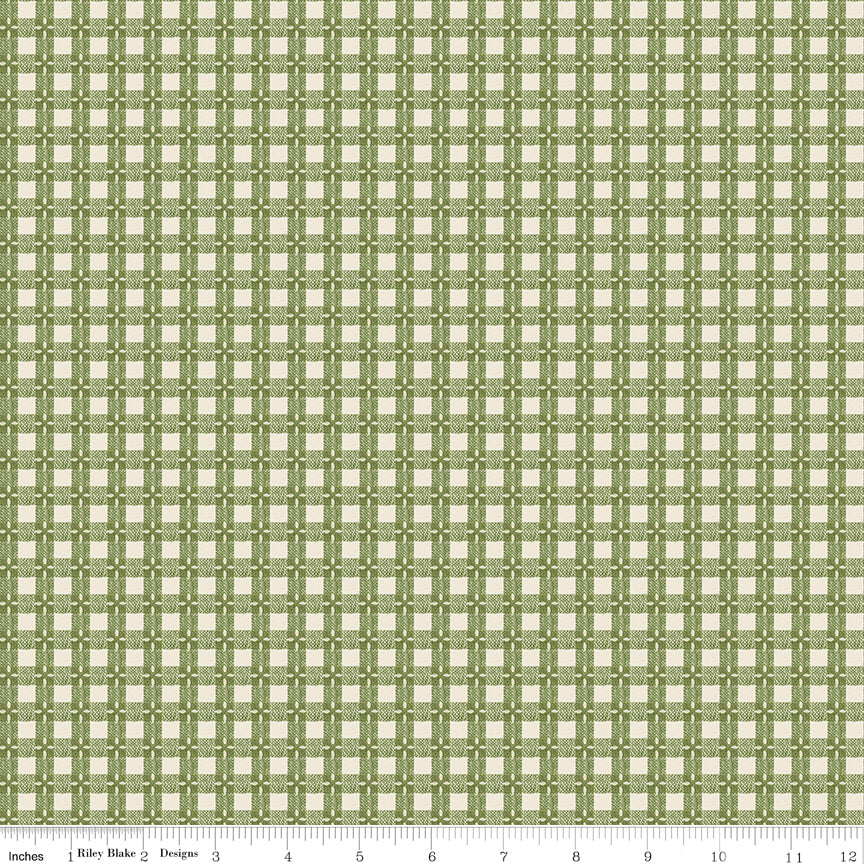 Baked With Love | Tablecloth Olive by Lori Holt for Riley Blake | C17795-OLIVE