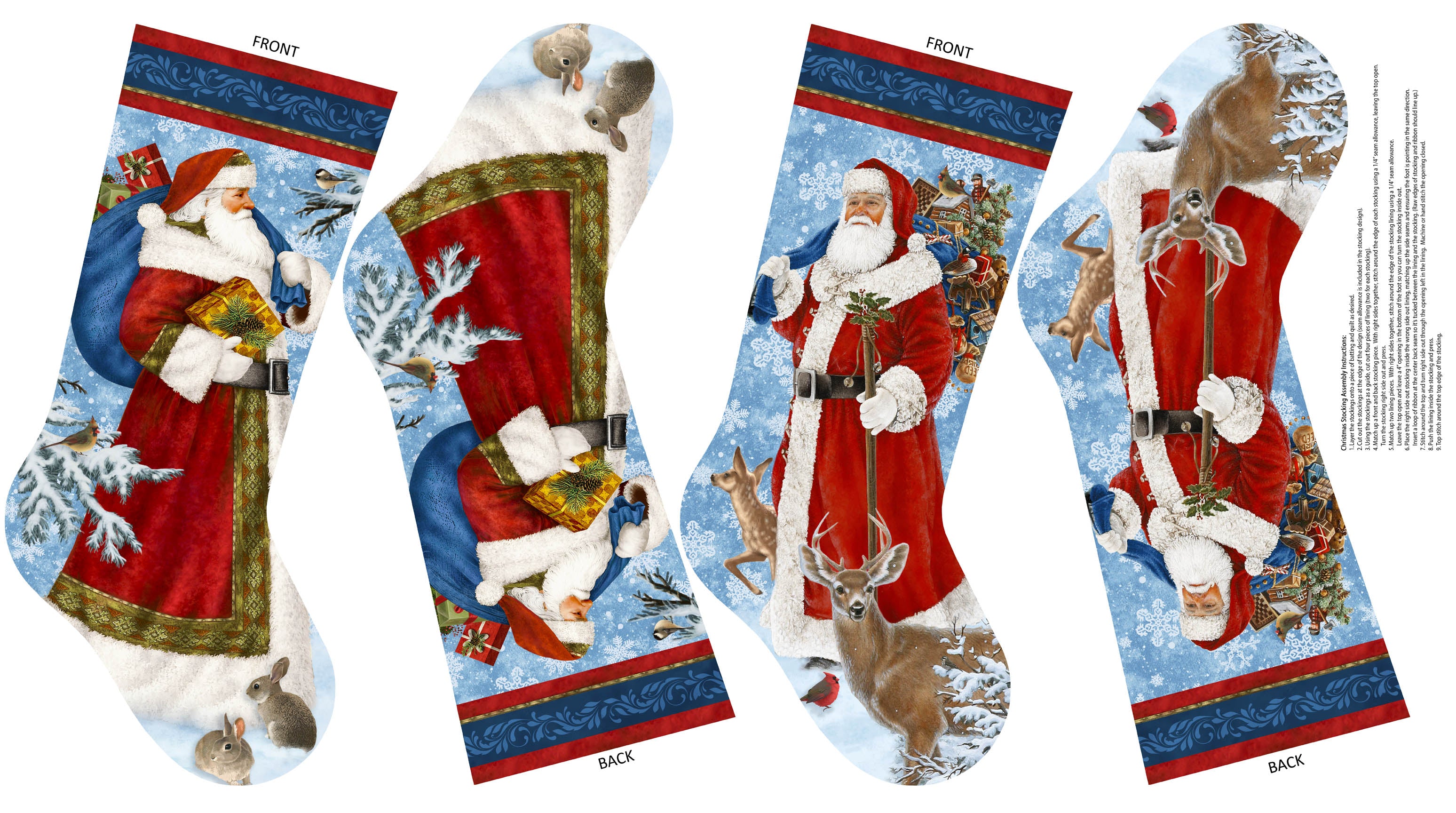 St. Nicholas | Stocking Panel by Liz Goodrick-Dillon for Northcott | C28212-48