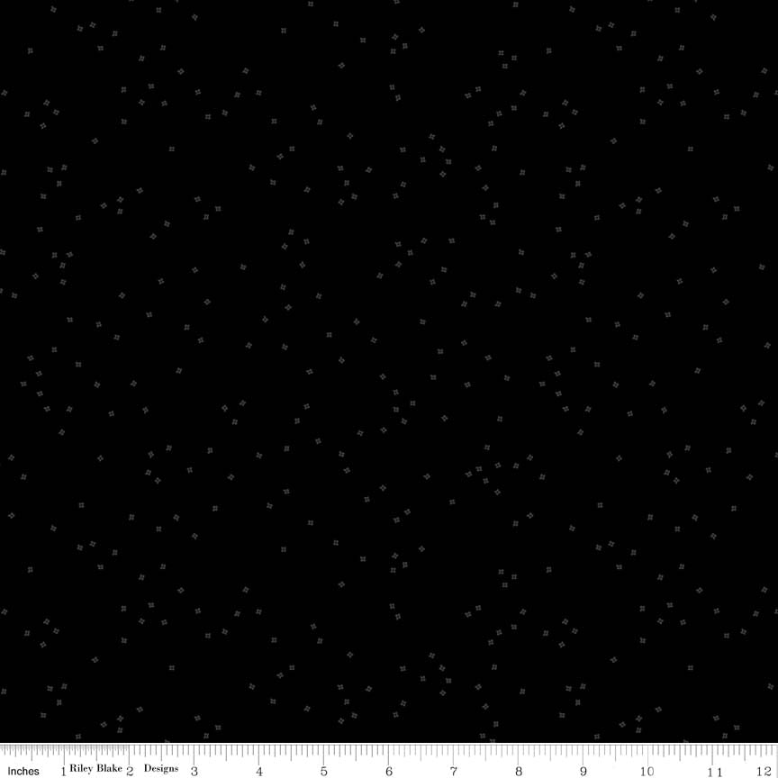 Blossom | Tone-on-Tone Black by Christopher Thompson for Riley Blake | C725-BLACK