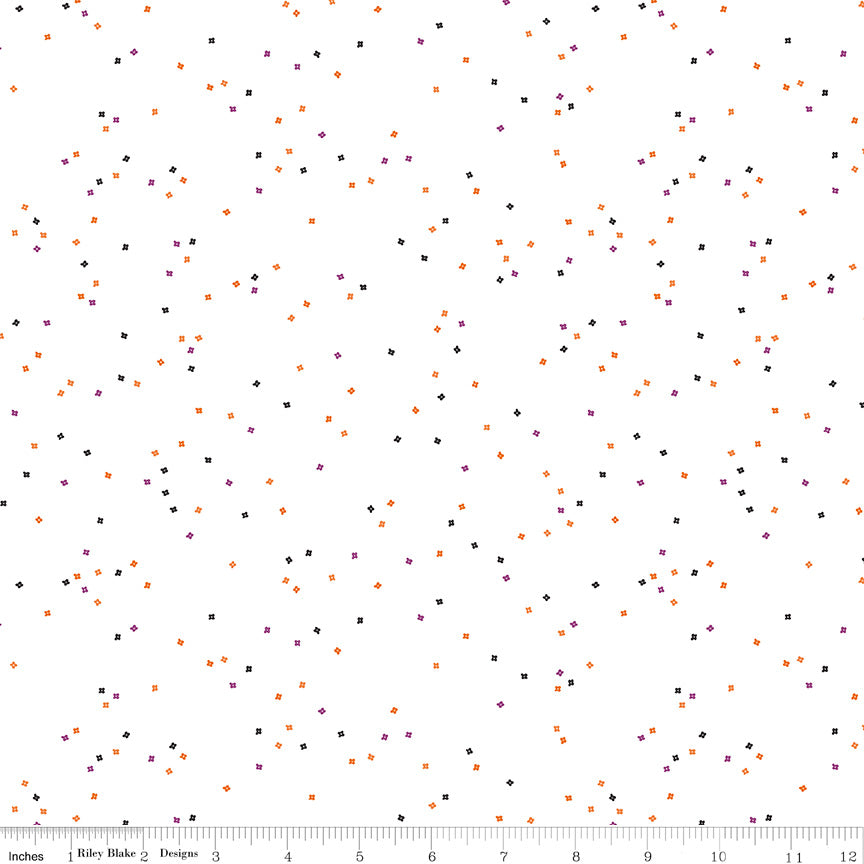 Blossom | Trick or Treat on White by Christopher Thompson for Riley Blake | C730-TRICKORTREAT