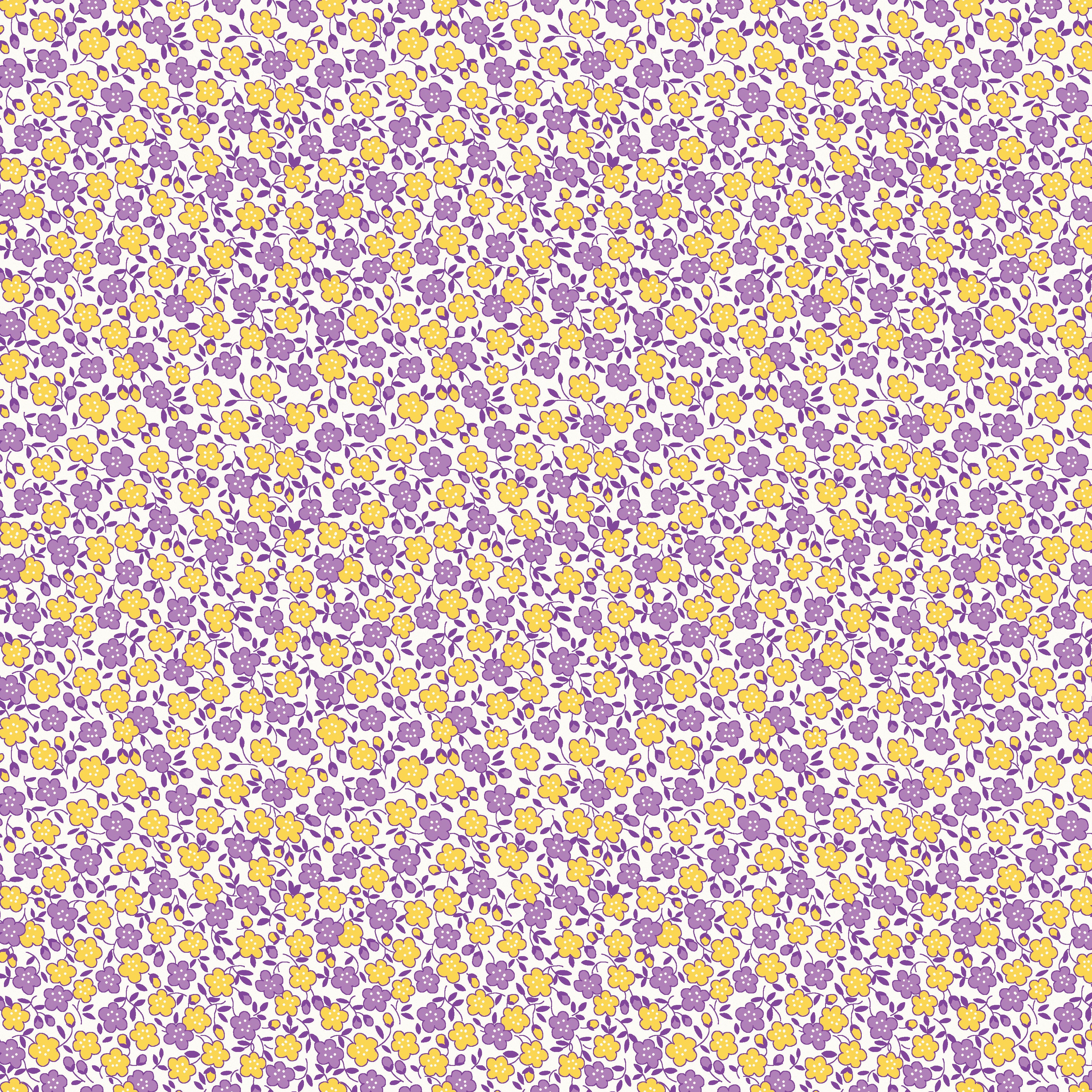 Storytime 30's | Flower Toss Purple by Penny Rose Studio | C8454-PURPLE