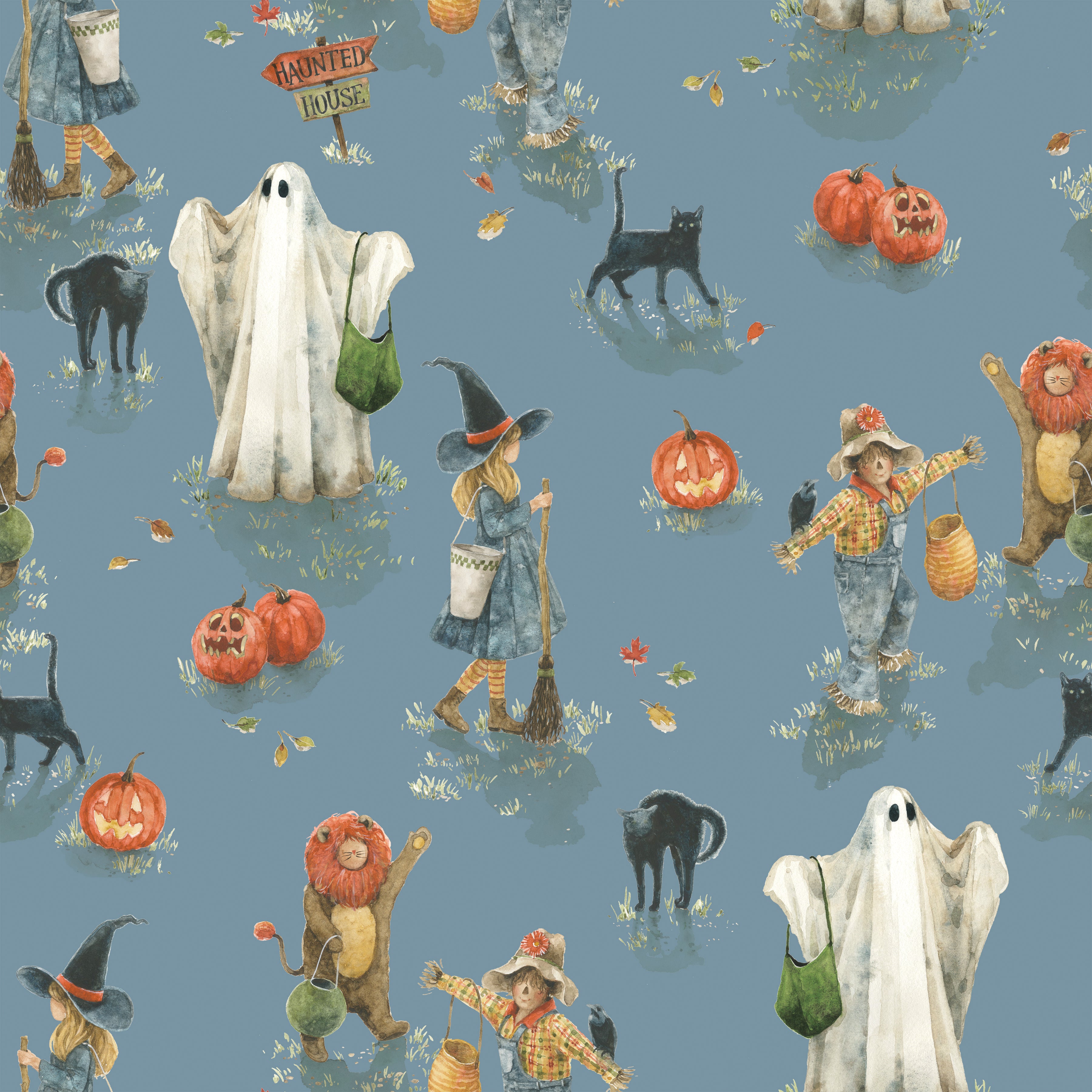 Trick or Treat | Main Dusk by Lisa Audit for Riley Blake Designs | CD15960-DUSK