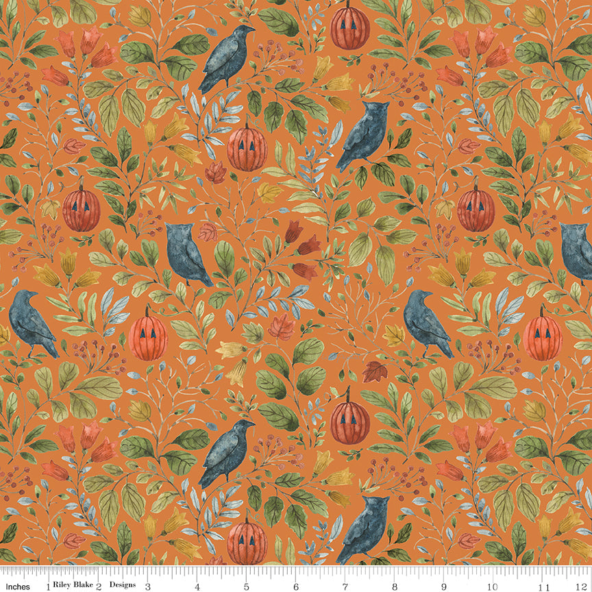 Trick or Treat | Foliage Orange by Lisa Audit for Riley Blake Designs | CD15961-ORANGE
