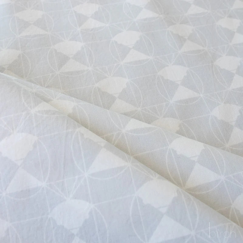 End Papers | Chickadee Snow by Charley Harper for Birch Fabrics | CH-436-SNOW | 100% Organic Cotton