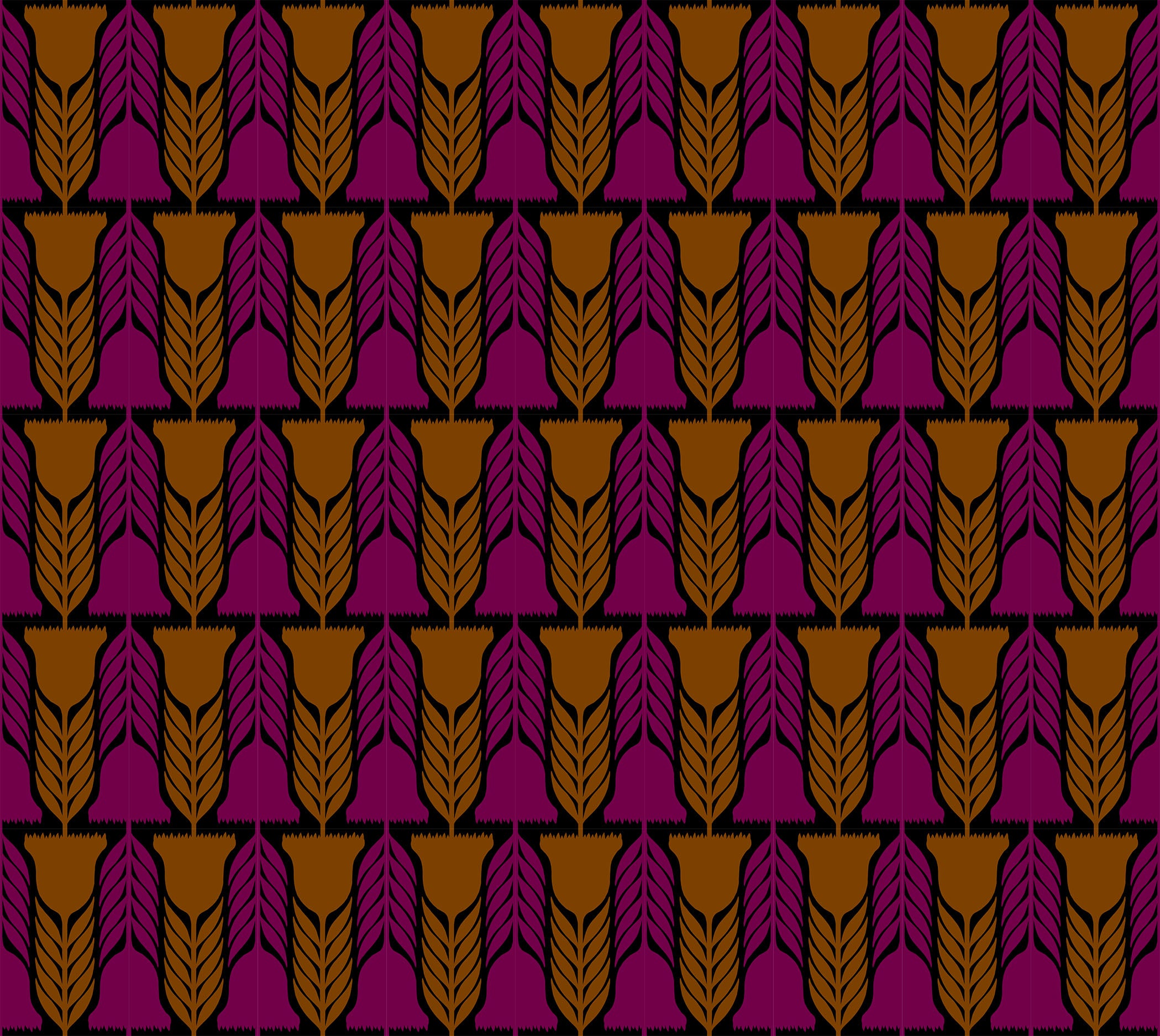 Silhouette | Heritage - Black by Anna Maria Textiles | Linen/Cotton Blend Fabric