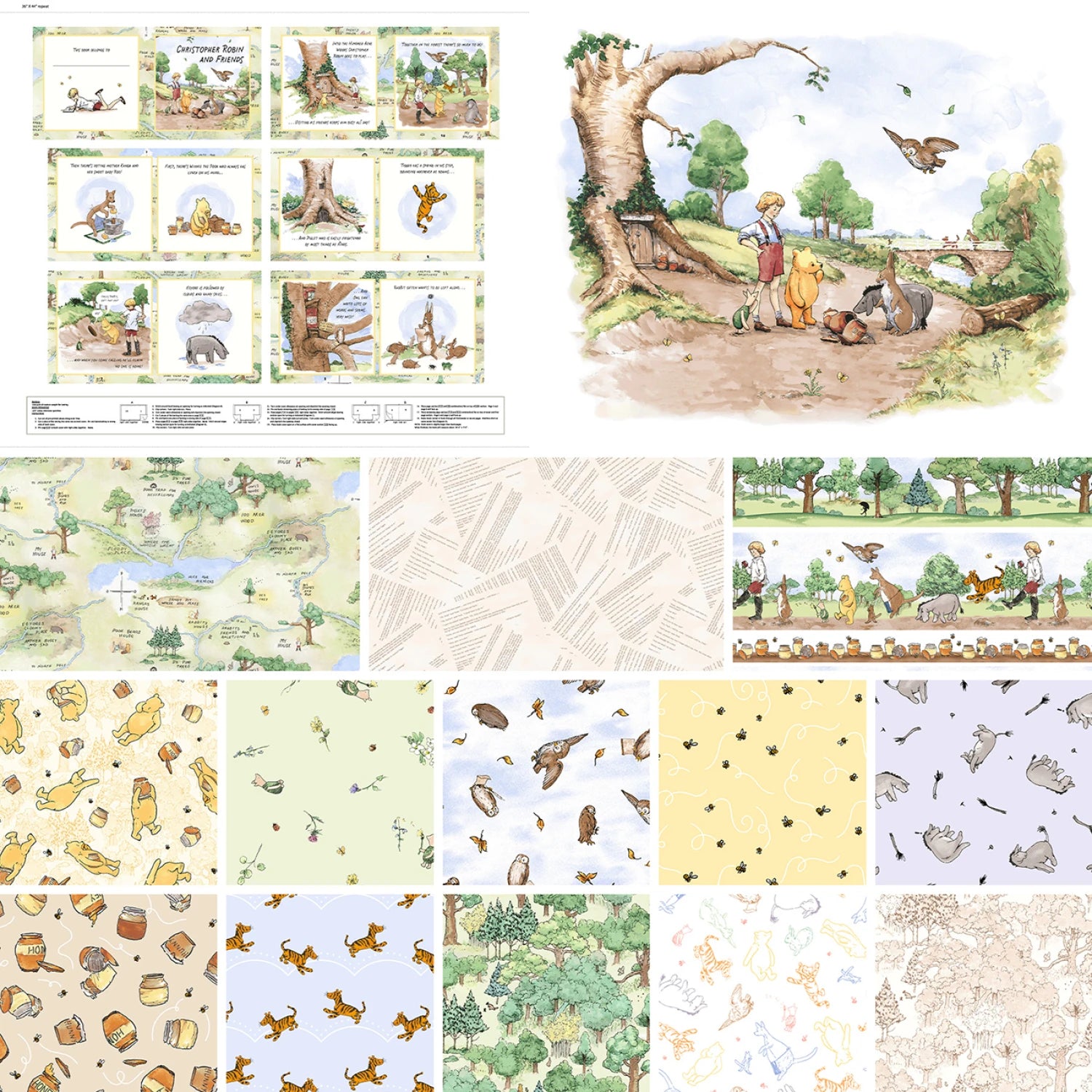 Classic Winnie | Yellow Bears by W.A. Dodge for Studio E | 8716-44