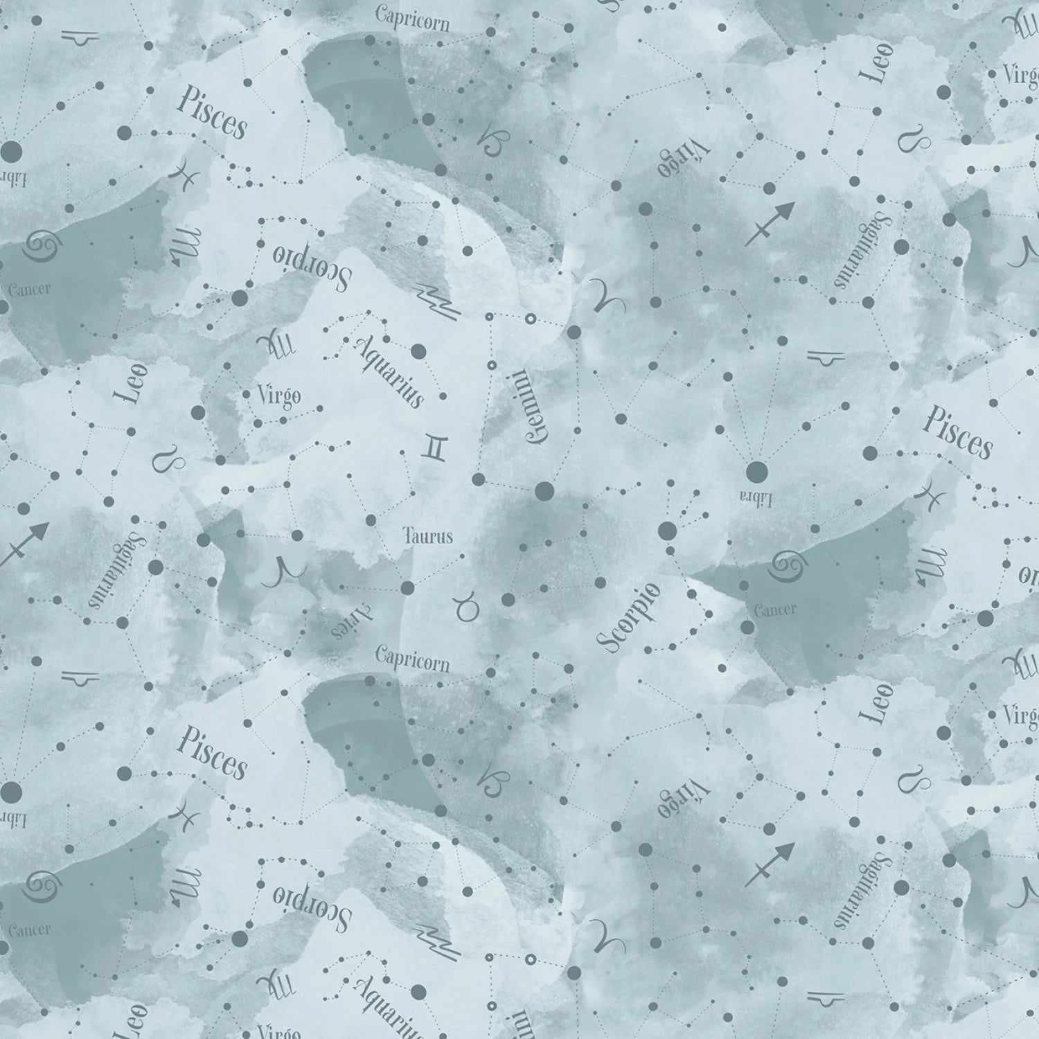 Celestial Seasons | Zodiac Constellations - Teal by Jacqueline Wild for P&B Textiles | CSEA5990-T