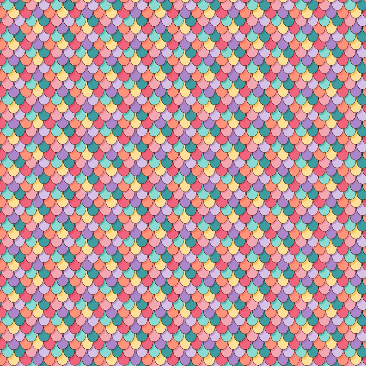 Yummy Scrummy Day - Multi Scalloped Edges by Belle & Boo for Michael Miller