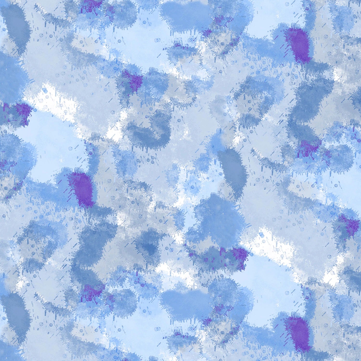 Paws in the Rain | Puddles - Blue by Michael Miller Fabrics | DCX12405-BLUE