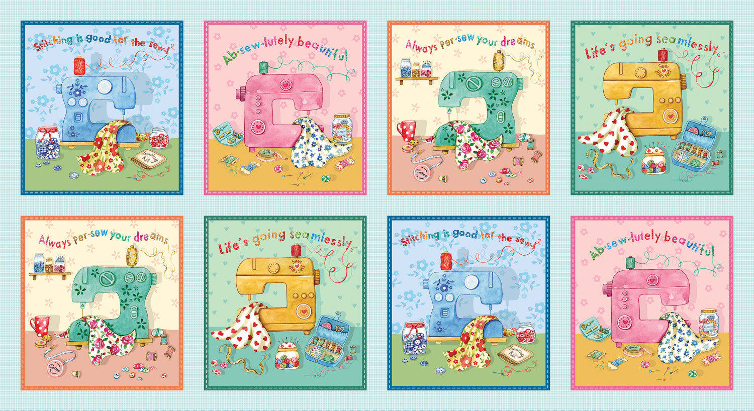 Sew Pretty | Multi Absewlutely Beautiful 24" Panel by Louise Nisbet for Michael Miller | DDC12158-MULT