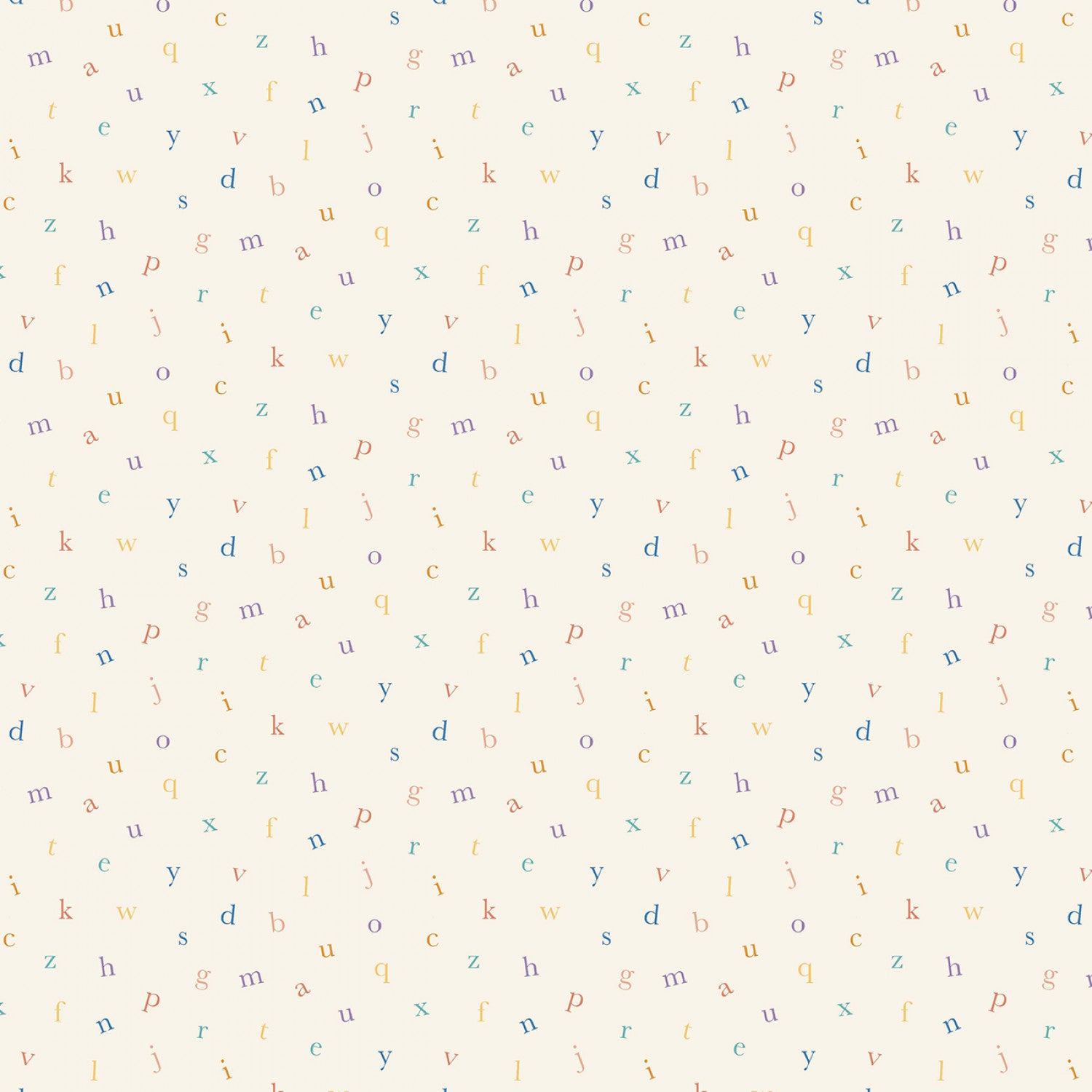 Playground & Park | Retro ABC - Cream by Belle & Boo for Michael Miller | DDC12231-CREM