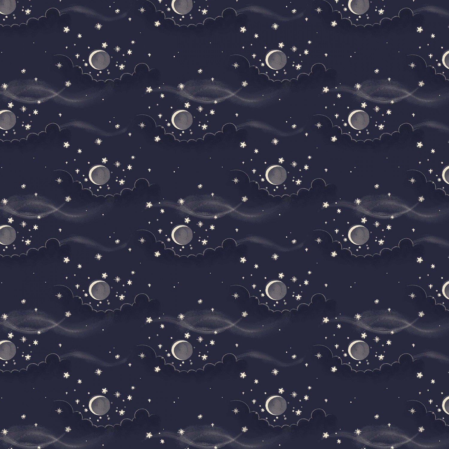 Nocturnal Garden | Moonsky - Midnite by Belle & Boo for Michael Miller | DDC12363-MIDN