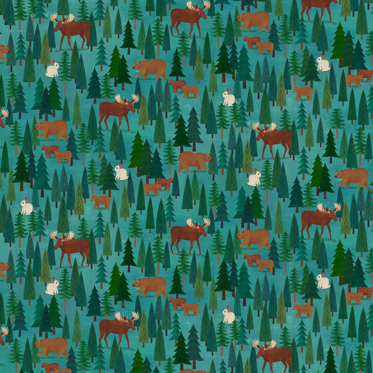 Alaska: The Last Frontier | Alaska Mountain Pine by Melanie Mikecz for Michael Miller | DDC12544-PINE