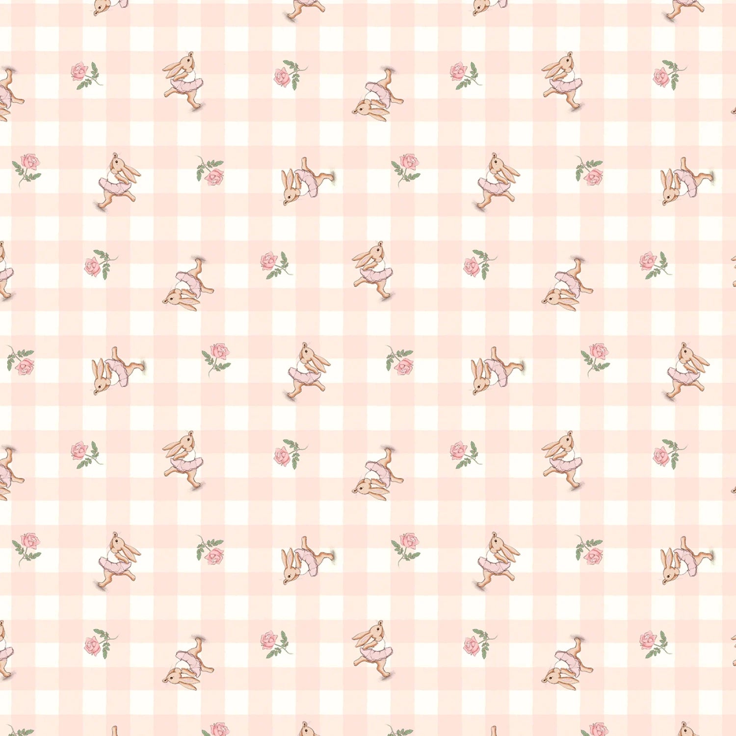 Swan Lake | Dancing Bunny Boo - Blush by Belle & Boo for Michael Miller | DDC12598-BLUS