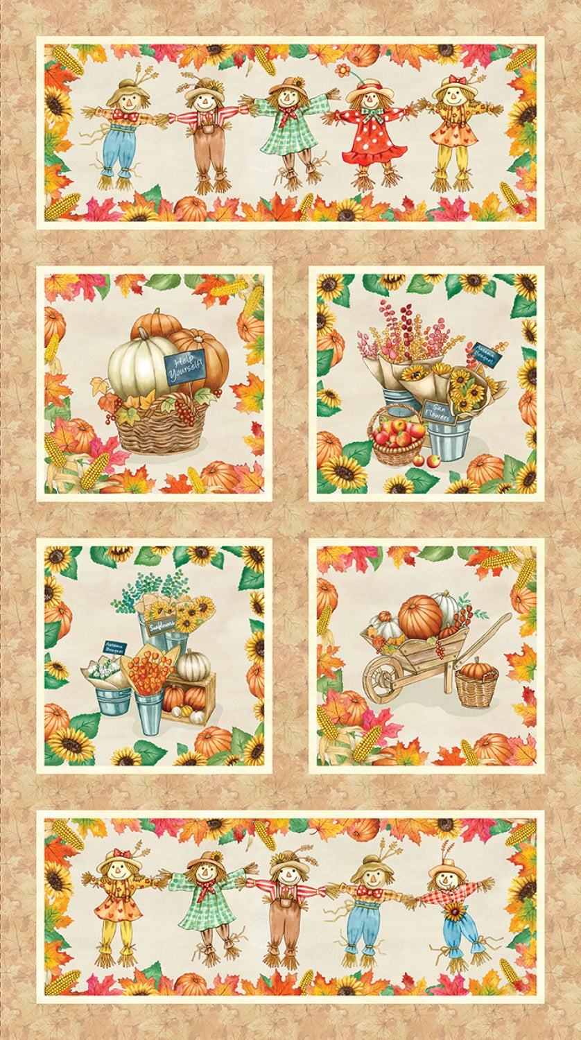Autumn Flower Market | Mist Autumn Floral by Louise Nisbet for Michael Miller Fabrics | DDC12770-HONE