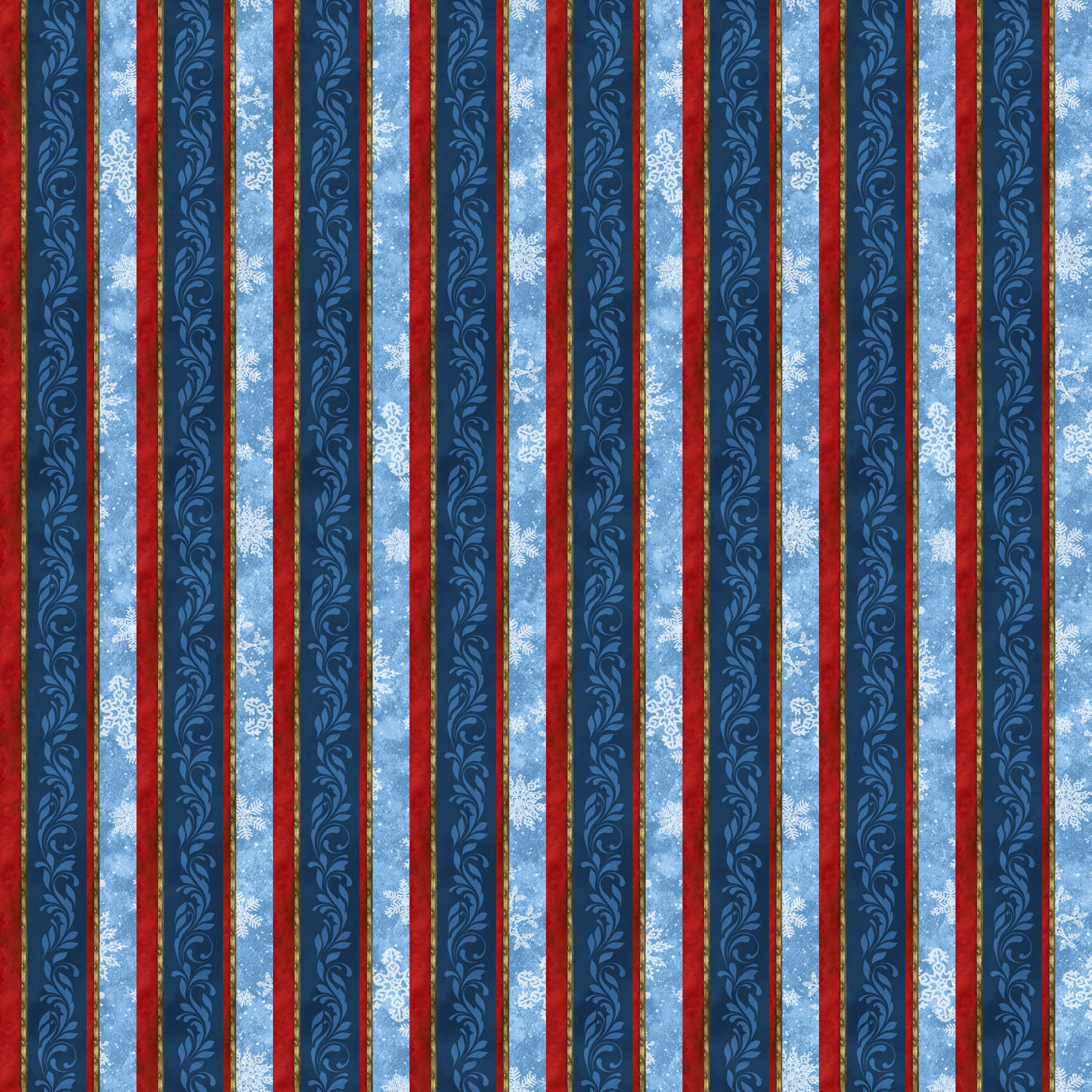 St. Nicholas | Plain Stripe - Dark Blue Multi by Liz Goodrick-Dillon for Northcott | DP28215-48