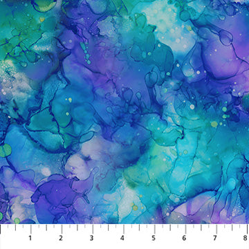 Coral Reef | Multi Texture Turquoise Multi by Deborah Edwards & Melanie Samra for Northcott | DP28883-66