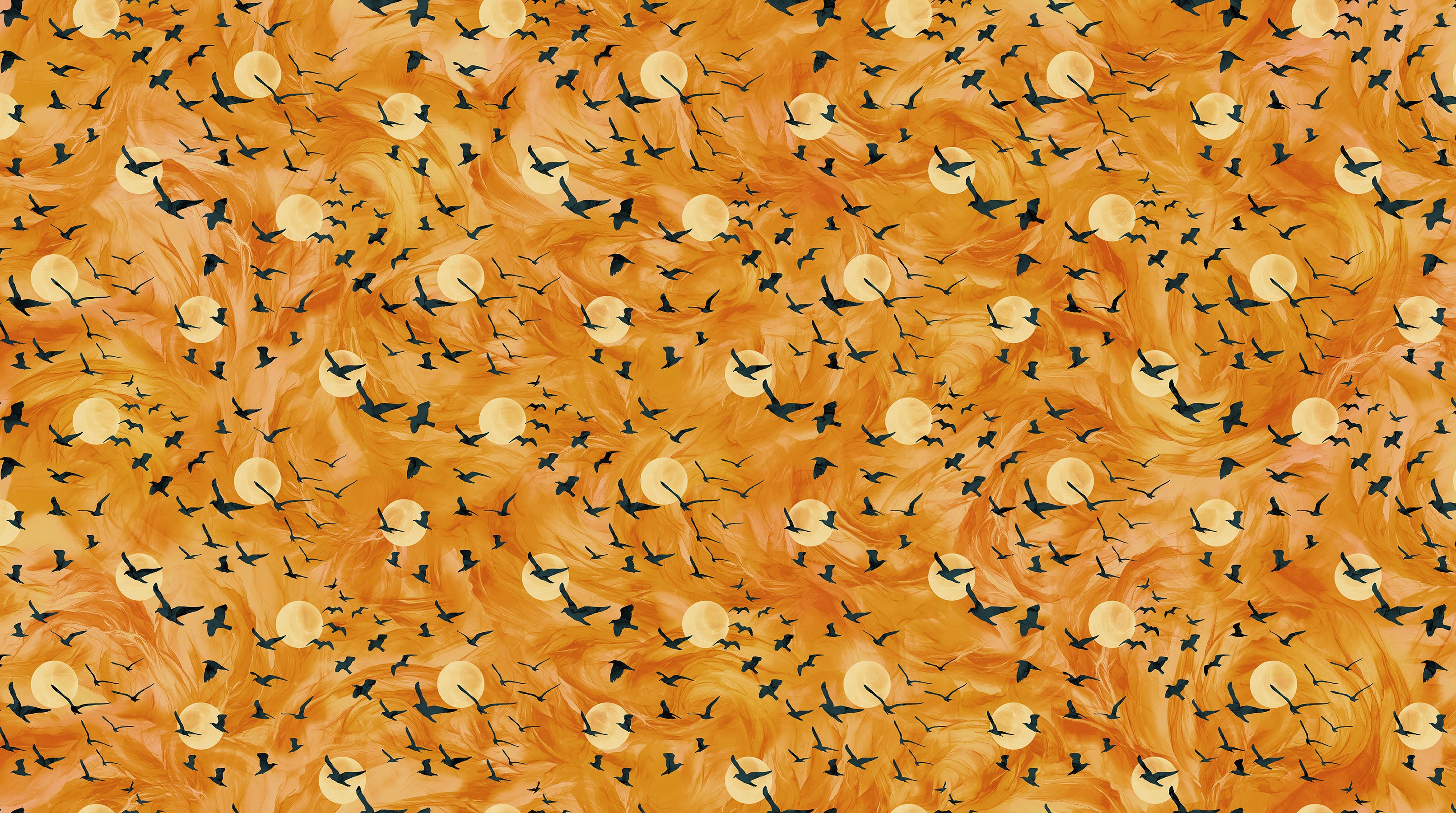 Raven's Call | Flying Ravens - Orange by Deborah Edwards & Melanie Samra | DP28948-54