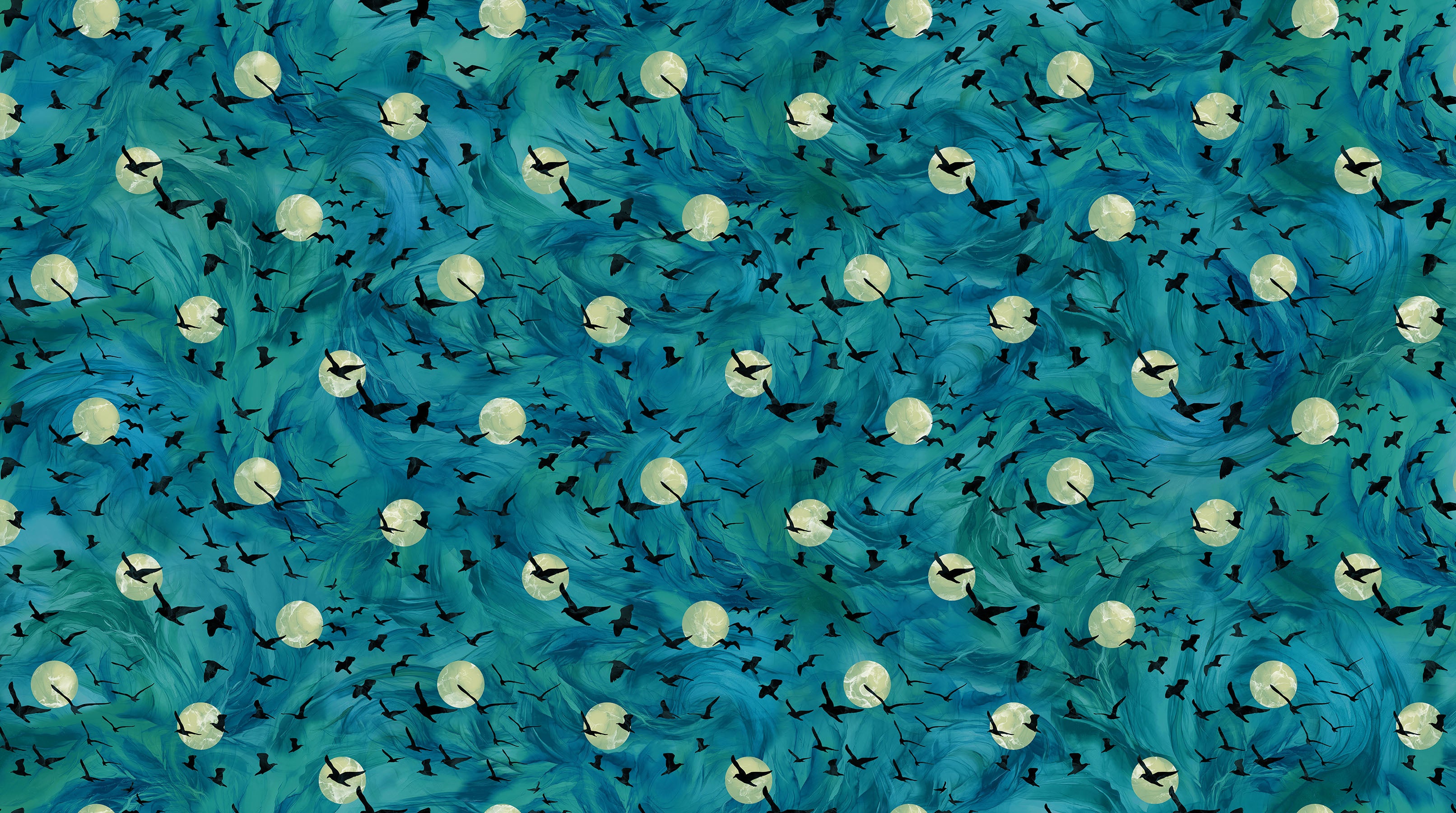 Raven's Call | Flying Ravens - Teal by Deborah Edwards & Melanie Samra | DP28948-66