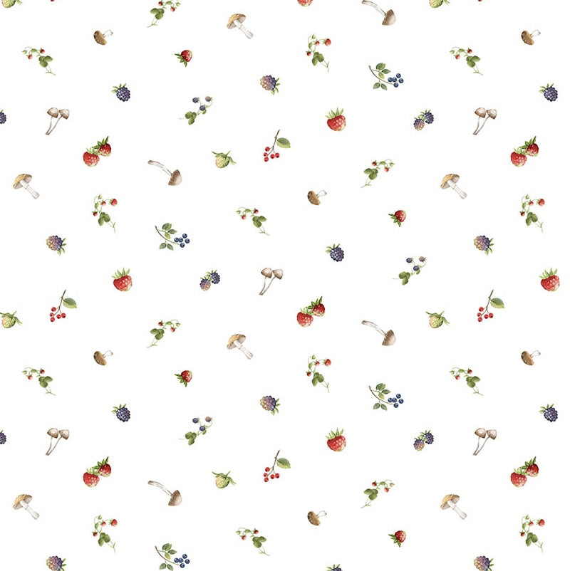 Country Mouse | Berry Toss White Multi by Deborah Edwards for Northcott | DP29011-10