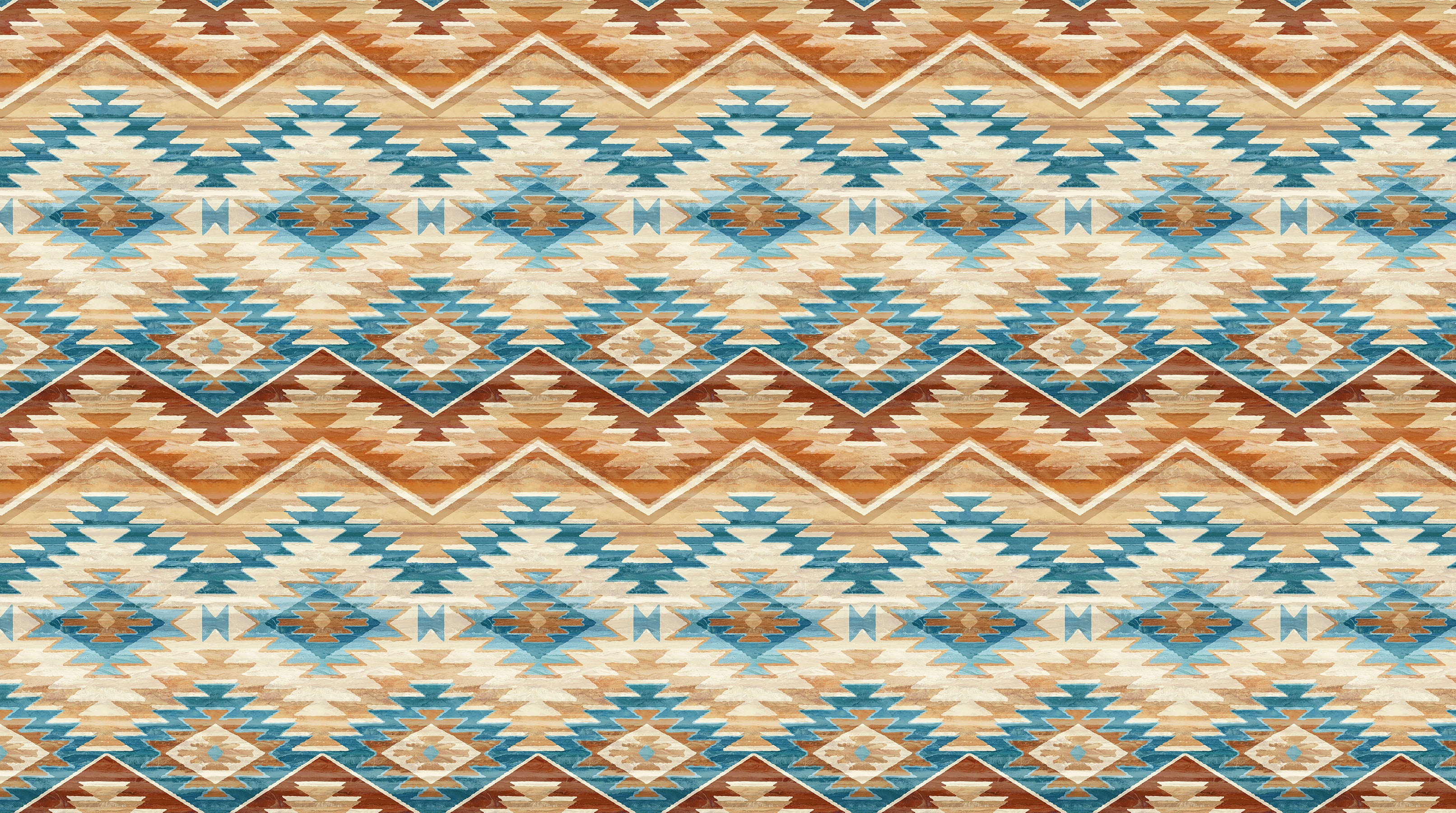 Canyon - Stonehenge | Navaho Stripe - Blue Multi by Deborah Edwards for Northcott | DP29142-34