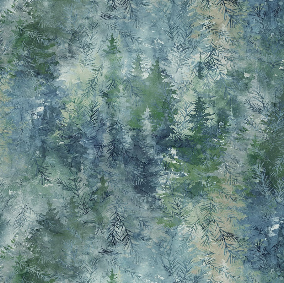 Altitude | Trees - Blue Multi by Deborah Edwards & Melanie Samra | DP29156-43