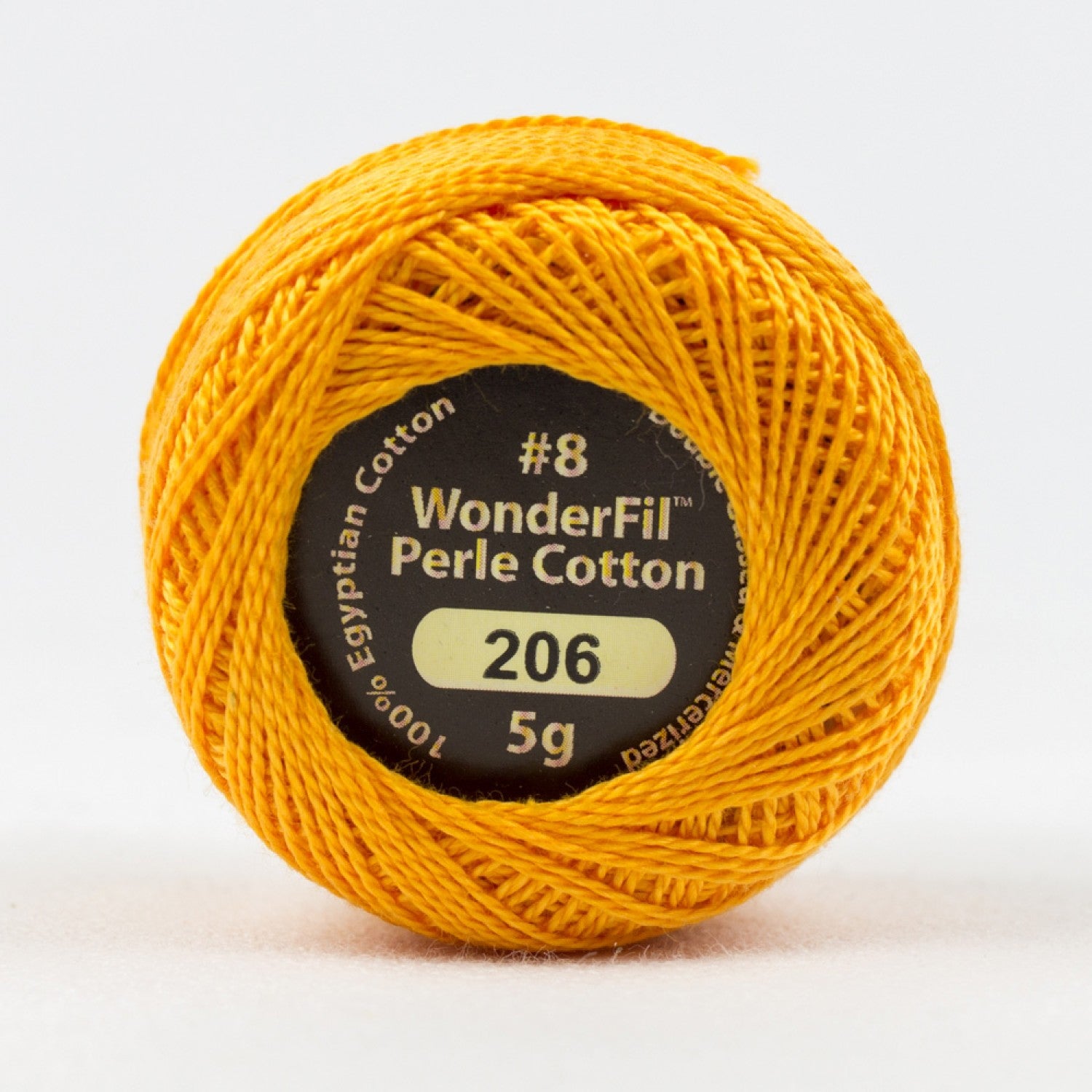 Eleganza #8 Perle Cotton by WonderFil | EL5G-206 Plump Pumpkin | 5 grams