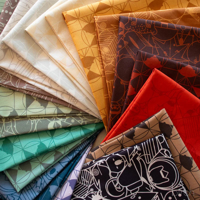 End Papers | Vol. 2 Fat Quarter Bundle by Charley Harper for Birch Fabrics | 20 pcs | 100% Organic Cotton