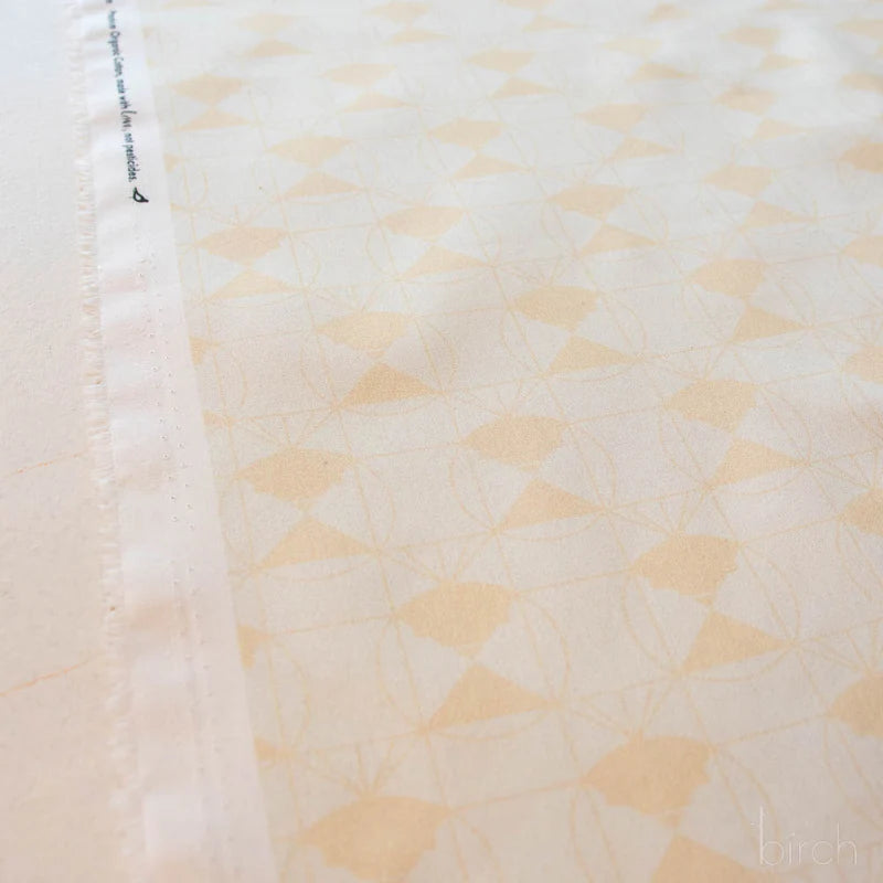 End Papers | Chickadee Cream by Charley Harper for Birch Fabrics | CH-436-CREAM | 100% Organic Cotton