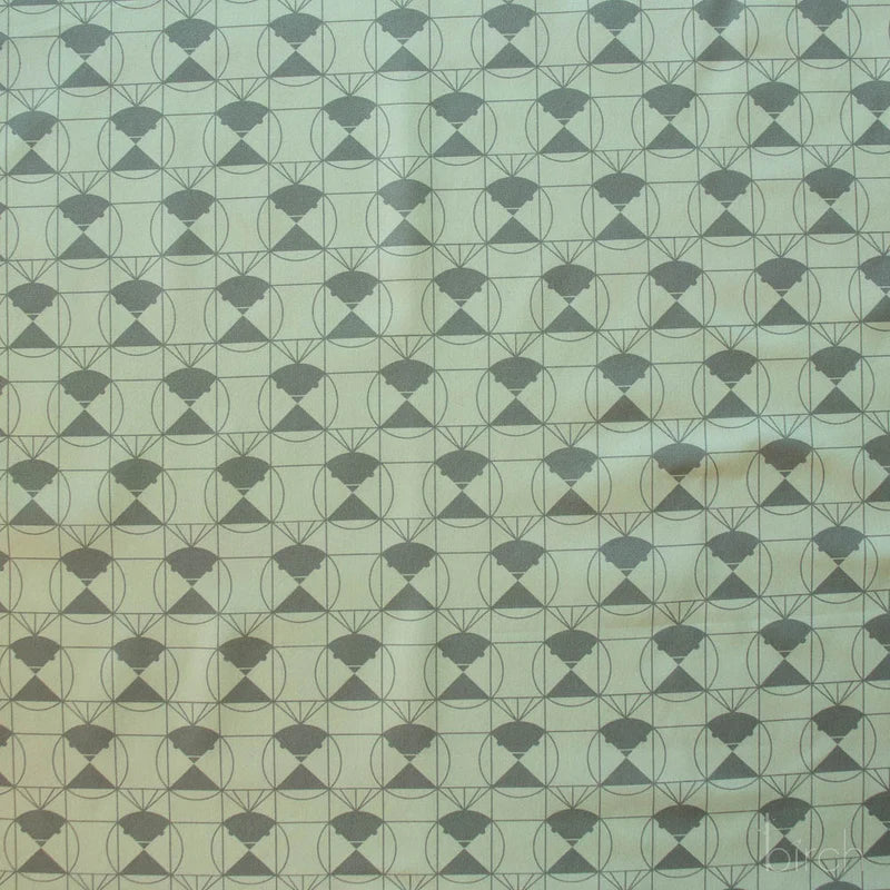End Papers | Chickadee Jade by Charley Harper for Birch Fabrics | CH-436-JADE | 100% Organic Cotton