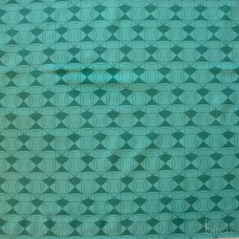 End Papers | Chickadee Lagoon by Charley Harper for Birch Fabrics | CH-436-LAGOON | 100% Organic Cotton