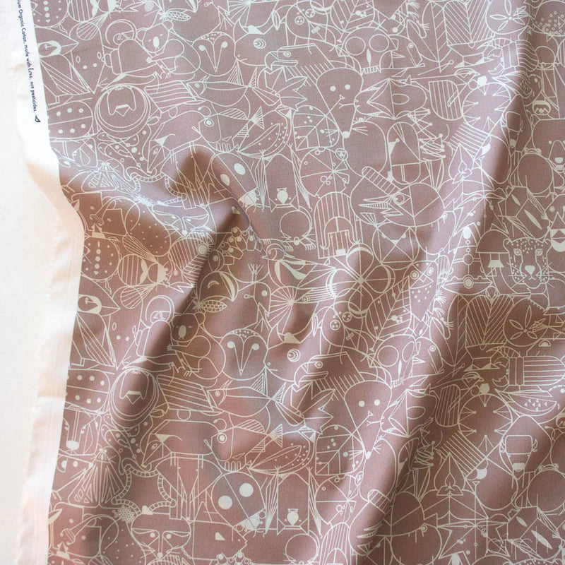 End Papers | Pebble by Charley Harper for Birch Fabrics | CH-300-PEBBLE | 100% Organic Cotton