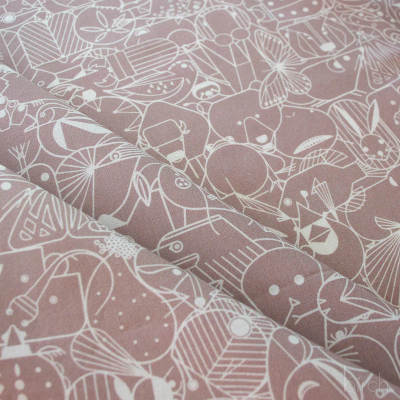 End Papers | Pebble by Charley Harper for Birch Fabrics | CH-300-PEBBLE | 100% Organic Cotton