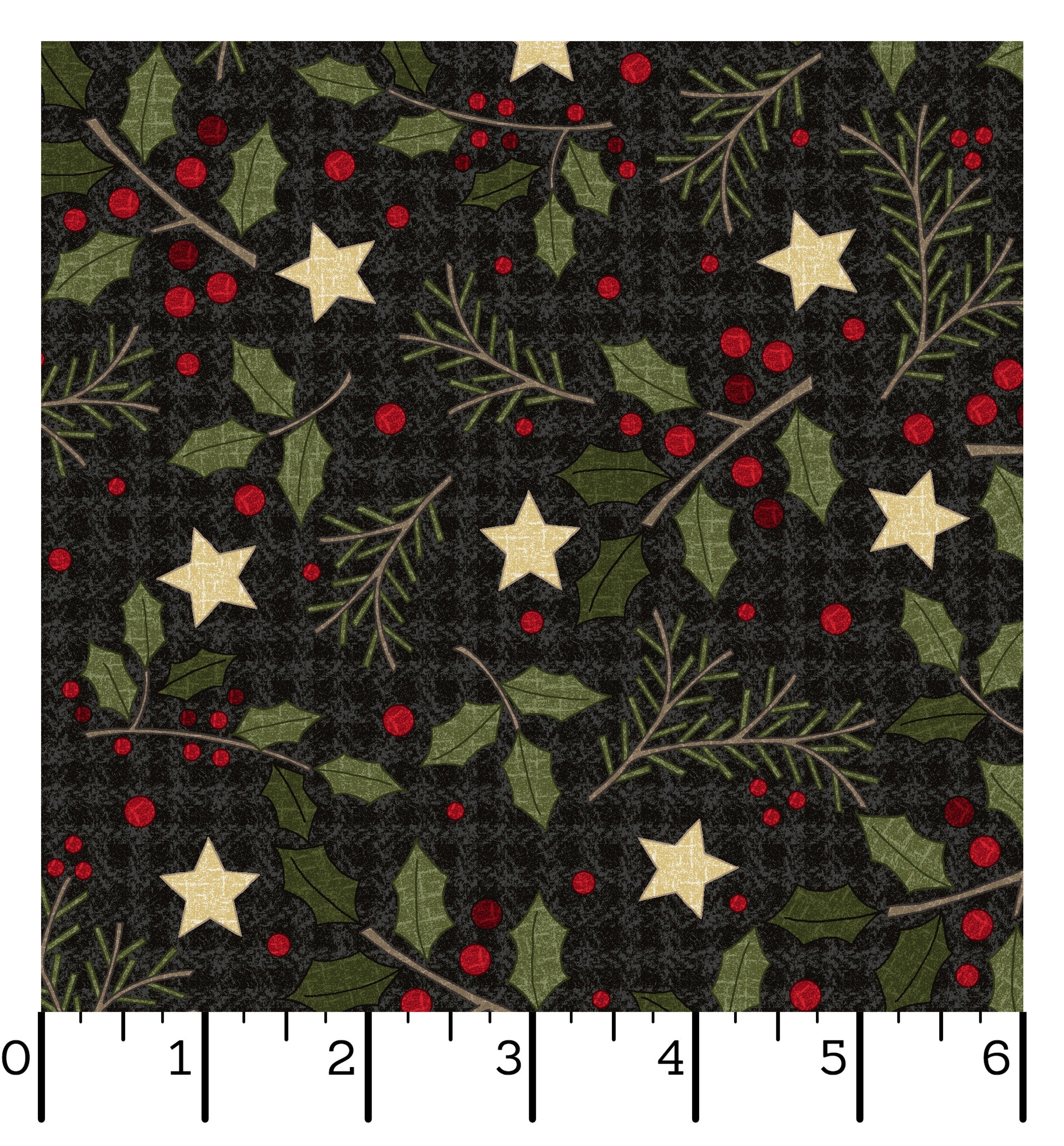 Holly Jolly Flannel | Holly - Black by Bonnie Sullivan for Maywood Studio | MASF10894-J