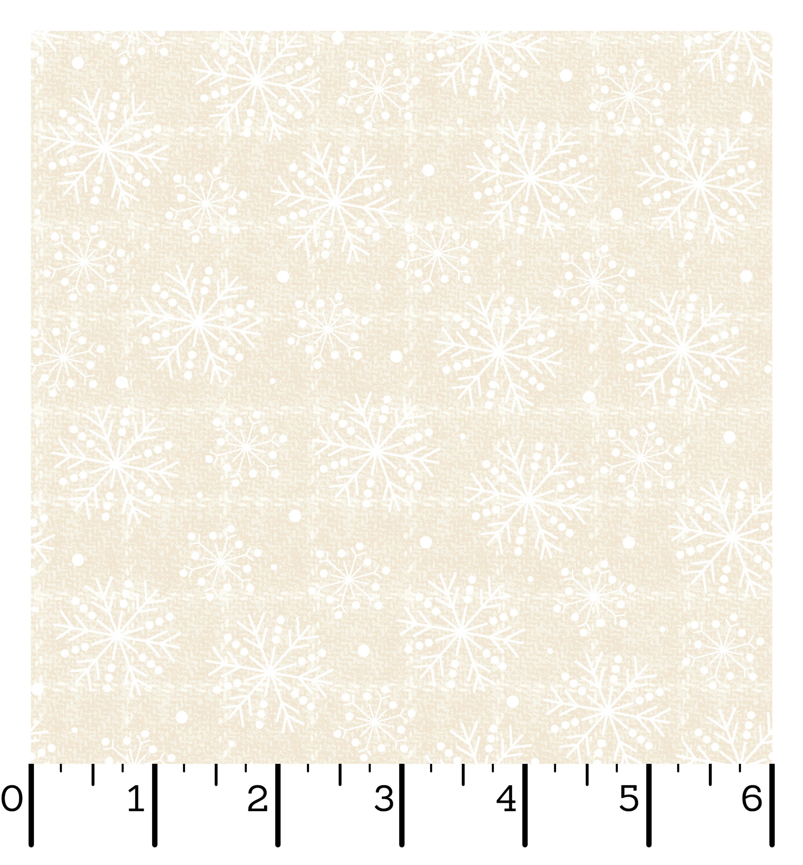 Holly Jolly Flannel | Snowflakes - Cream by Bonnie Sullivan for Maywood Studio | MASF10895-E