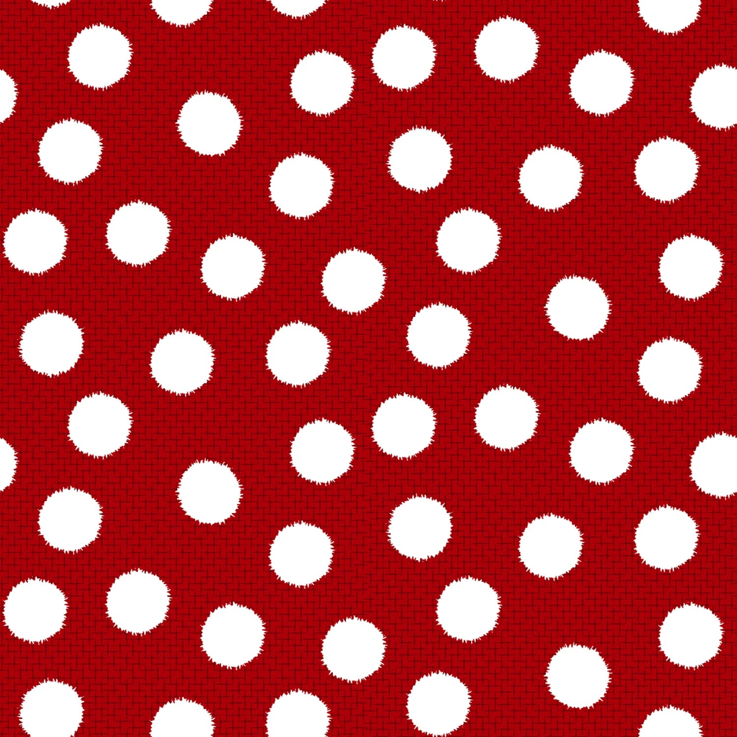 Snow Crew Flannel | Red Fuzzy Dot by Barb Tourtillotte for Henry Glass | F1292-88