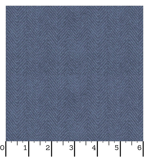 Woolies Flannel | Herringbone - Dusty Blue by Bonnie Sullivan for Maywood Studio | MASF1841-B3