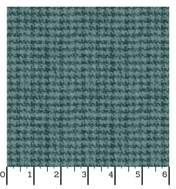 Woolies Flannel | Houndstooth - Teal by Bonnie Sullivan for Maywood Studio | MASF18503-Q
