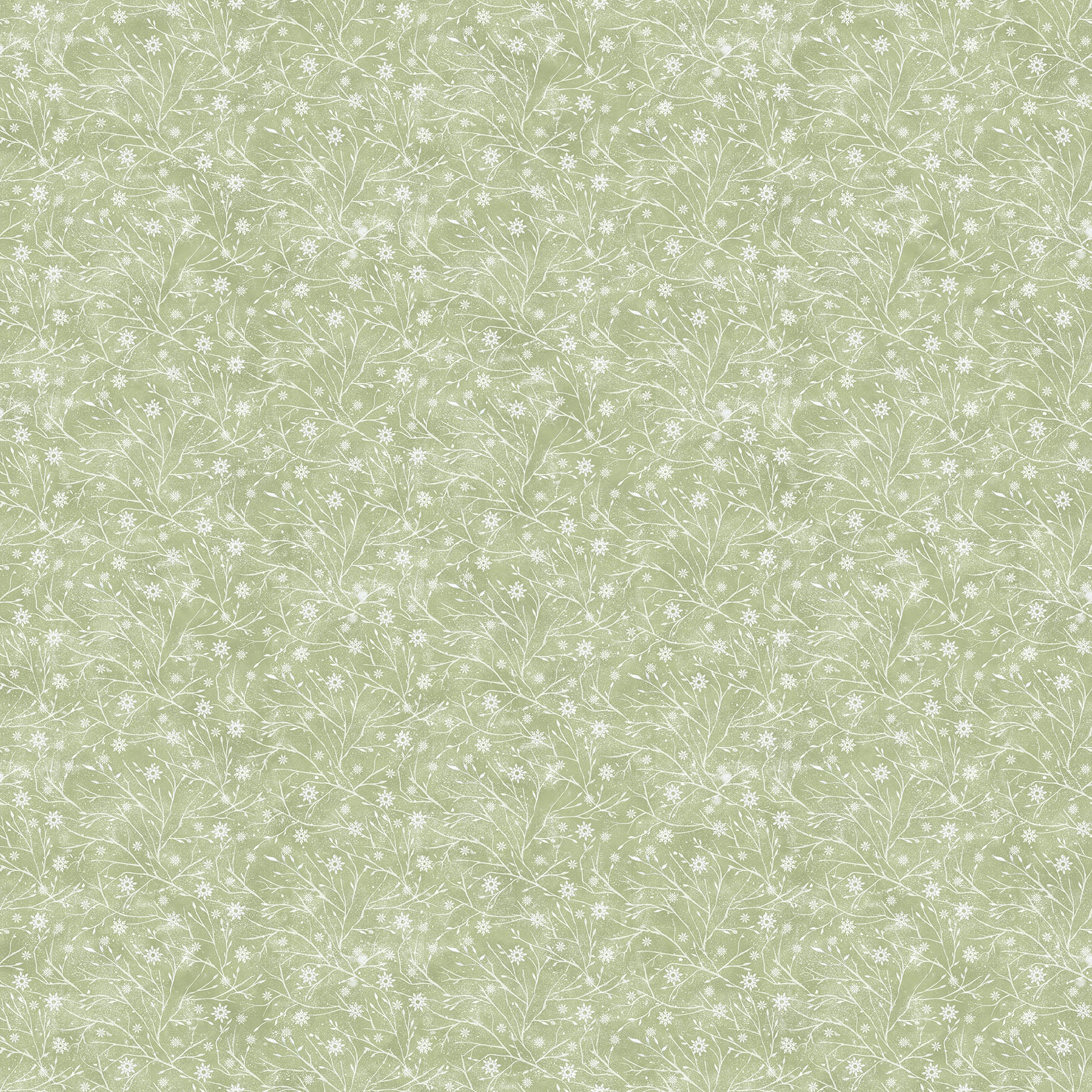 The Christmas Mouse Flannel | Twig Blender - Green by Sarah Summers for Northcott | F28044-72